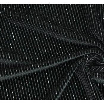 Stretchy Stripe Shimmer Velvet Fabric for Trousers