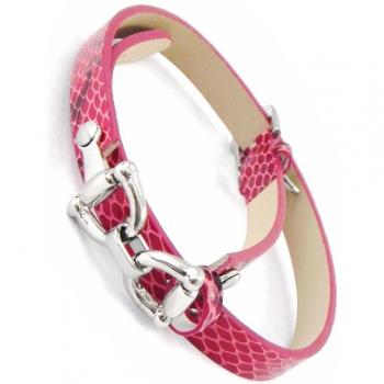 Steel Diane Leather Strap – Red Python