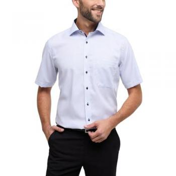 Herren Kurzarmhemd in Blau von ETERNA
