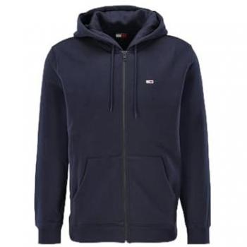 Felpa con Zip Tommy Jeans Regular Fit Blu Scuro S
