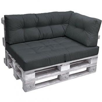 Accoudoir Beige‑Gris Eco‑Elements 60x40x20cm – Coussins pour Salon Euro Palette