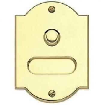 Porta Eleganza: Campanello e Targa in Ottone Lucido