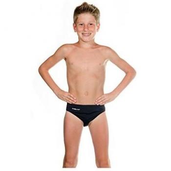 Head Jungen SWS Solid 5 JR. PBT Badehose, Schwarz (Bk), 152