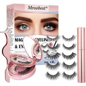 Waterproof Magnetic Eyelashes – No Glue, Reusable Set