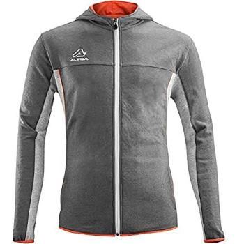Grigio Corallo Fluo 4XL Acerbis: Felpa a Cappuccio BELATRIX