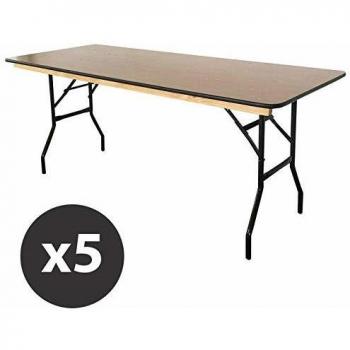 Tavoli in legno pieghevoli 180 cm