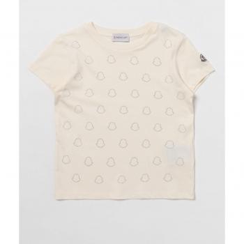 Moncler Polo Bianco in Cotone Taglia 8