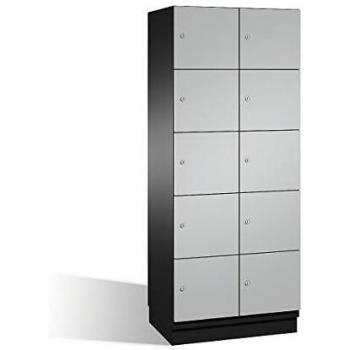 Armadietto a scomparti con porte in acciaio