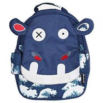 Sac à Dos Primaire Fille et Garçon avec Hippipos l'Hippo, 32 cm