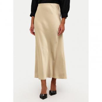 Kalotte Midi Skirt in Cream – Kaffe Elastic Waist Design