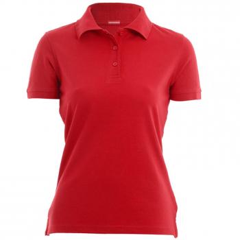 HRM Damen Heavy Performance Polo-Shirt, rot, XL