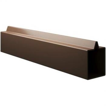 Composite Fence Aluminum Base Rail – 45 mm × 1830 mm Charcoal Tone
