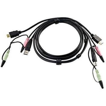 Câble KVM HDMI USB 1,8m avec audio ATEN 2L-7D02UH