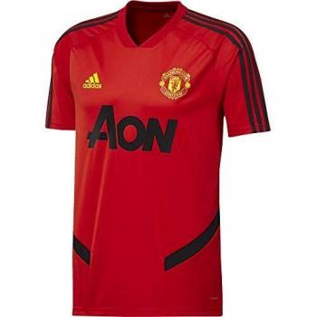 Adidas MUFC TR JSY Abbigliamento Uomo Rojuni/Gripur L