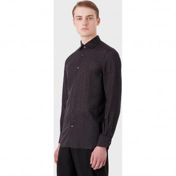 Camisa Regular Fit para Hombre de Emporio Armani con Emblema