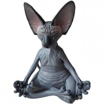 Sphynx Méditation Yoga Figurine