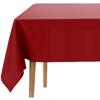 Tischdecke Umi.Essentials Rot, 130 × 280 cm, wasserabweisend, Lotus‑Effekt