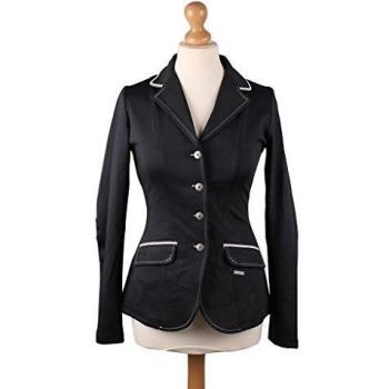 Rhinestone‑Embossed Softshell Rider’s Jacket