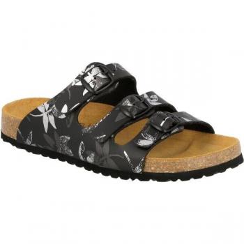 Lico Pantolette Schwarz Bioline Leave