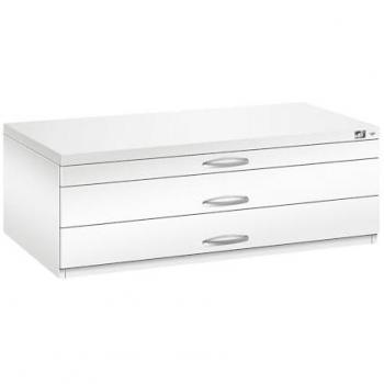 CP 7100 Planschrank, 110 x 76,5 x 42 cm, verkehrsweiß