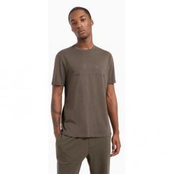 Top de Punto Armani Exchange Hombre XS Manga Corta Verde