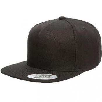 Flexfit Premium Snapback Cap Five-Panel Black