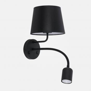 Lecteur Nocturne Maja – Applique Noir E27/GU10