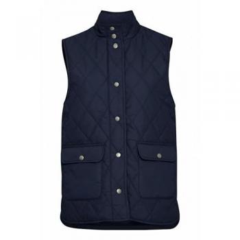 Damen Steppweste FRANSA FRLenni, wattiert, Stehkragen, Größe L, Navy Blazer