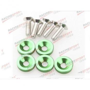 Kit de protection aluminium GWSH‑01 : Garde-boue / Pare-choc / Boulon (5 x) – Vert Billet