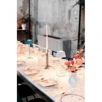 Lámpara de mesa recargable LED IP54 Siesta Verde Bosco
