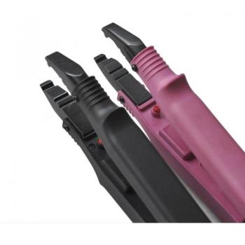 Sistema de Extensión de Cabello Negros y Rosas con Conector Keratinado
