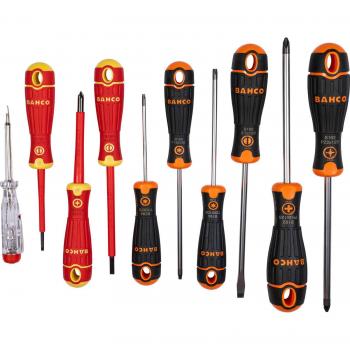 Bahco Tournevis Mixte Phillips-Pozidriv-Torx 10 Pièces