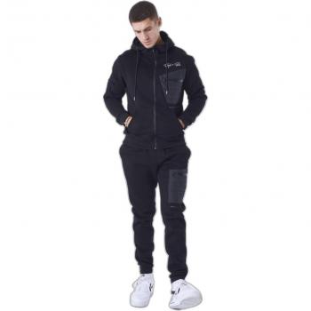 Chaqueta con capucha y canesú de materiales mixtos Project X Paris