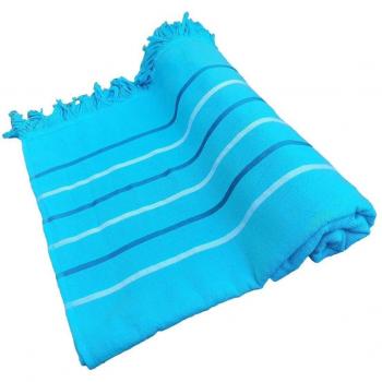 Serviette d’horizon marin en coton 100 %, 70 × 150 cm