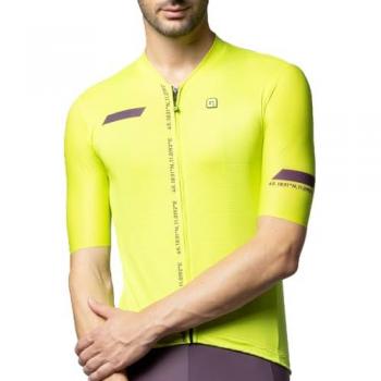 Maillot Alé PR.E Follow Me corto verde ácido