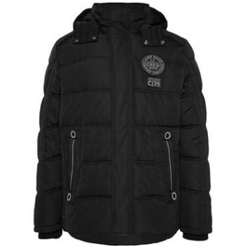 CAMP DAVID Herrenjacke, Winterjacke, schwarz, mit Kapuze