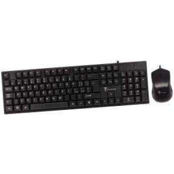 TECHMADE Kit Tastiera E Mouse PK-101+PM431 Nero