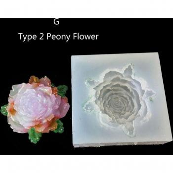 Silicone moules fleurs bricolage camélia pivoine marguerite lotus X4YA