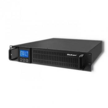 Système de secours électrique Qoltec 1 kVA, 800 W, écran LCD