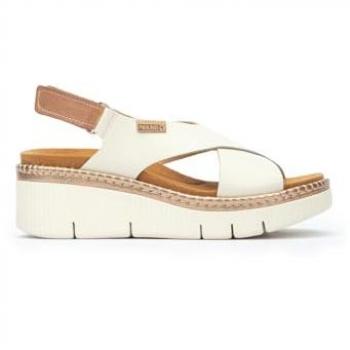 Pikolinos Sandalias de Cuña para Mujer en Color Beige