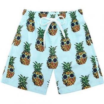 Elastic Pineapple Swim Shorts