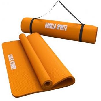 Gorilla Sports Tapis de yoga en mousse 190 × 100 cm – pratique maison