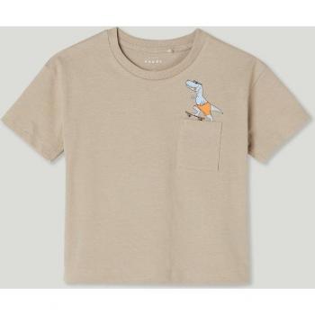 Camiseta Juvenil Boxy Name It Vilian SS, Tela de Cachemir