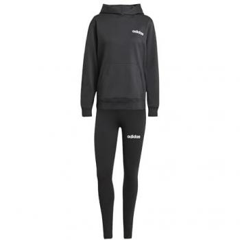 Adidas Leisure Women’s Black Hoodie with Logo Detail