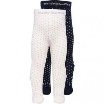 Ewers Babystrumpfhose Pünktchen-Duo navy/weiß