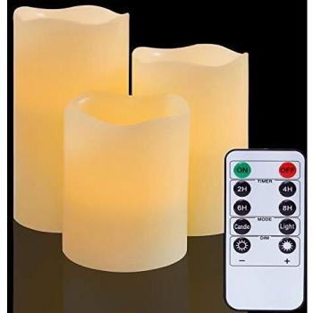 Real Wax Flameless Candles Set
