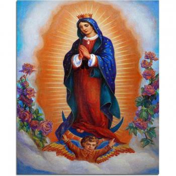 Vergine di Guadalupe 5D Dipinto in Diamante Fai da Te