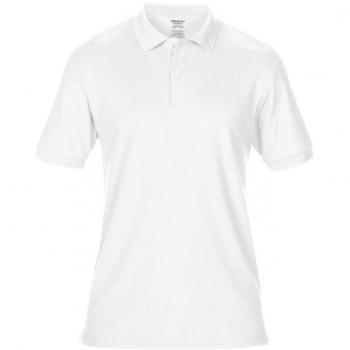 White Gildan Double Piqué Polo Shirt (DryBlend)