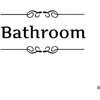 Laundry Room English Door Sticker