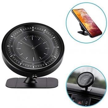Dashboard Mount Car Holder with Integrated Clock